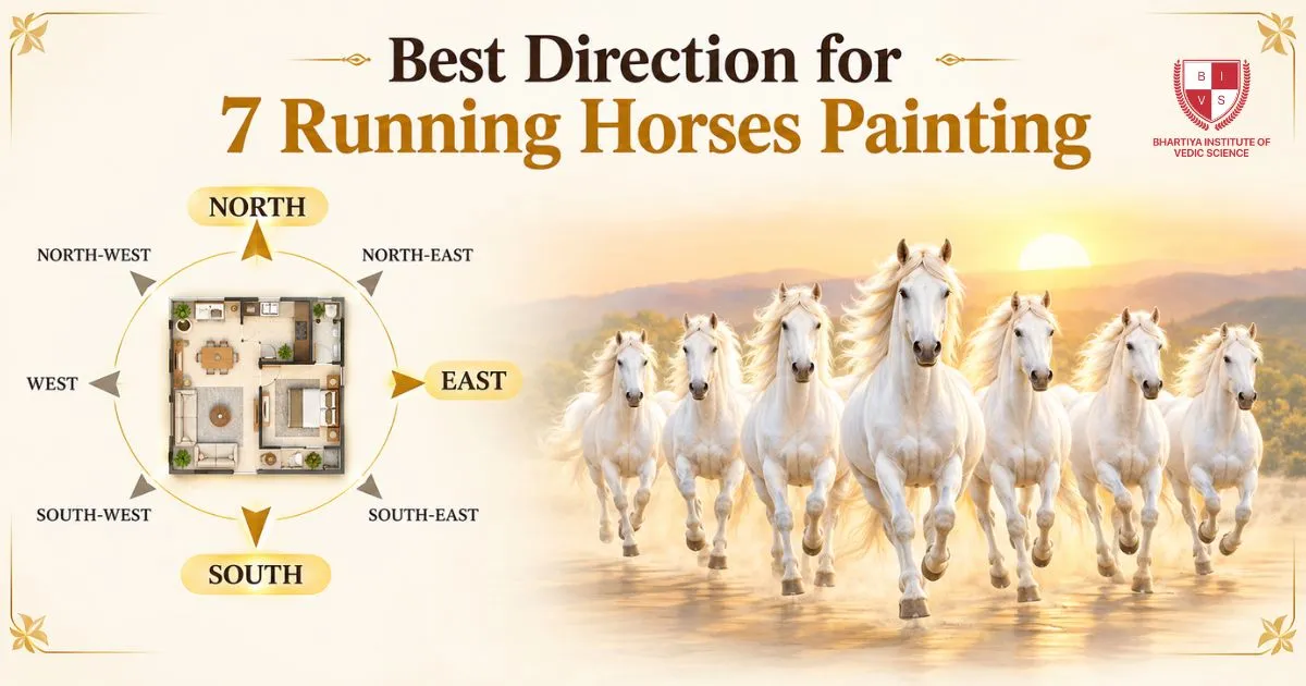 Best Direction for 7 Running Horses Painting